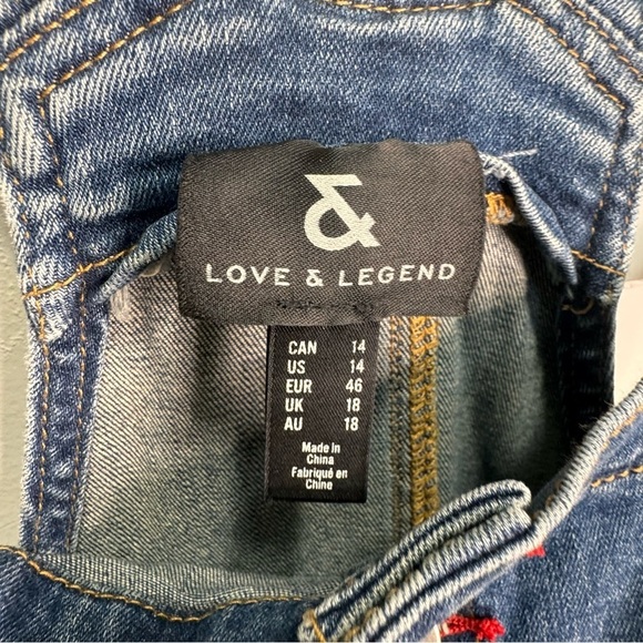 Addition Elle Love & Legend Denim Overalls Size 14 - Picture 8 of 9